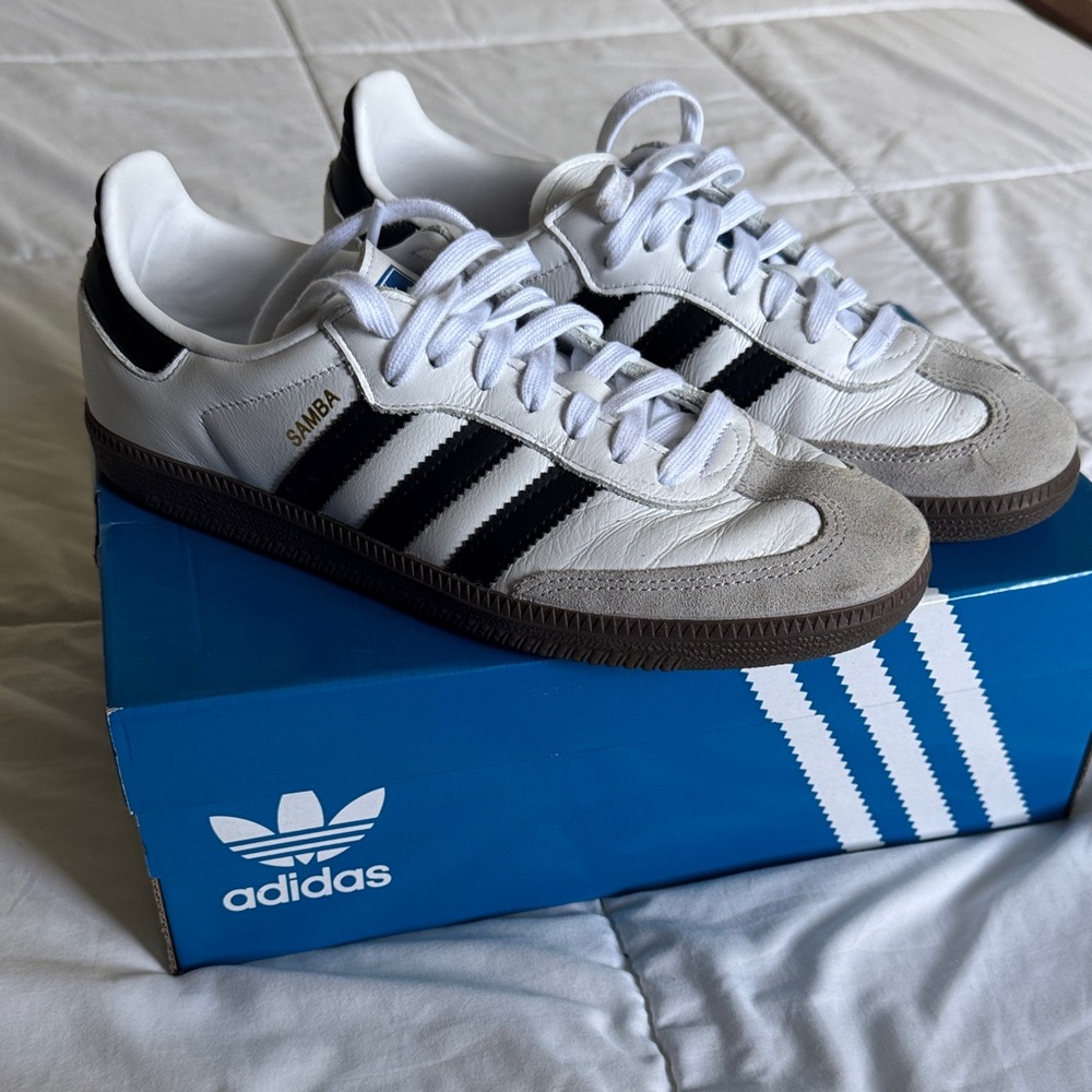 Adidas Samba White Black Sneakers